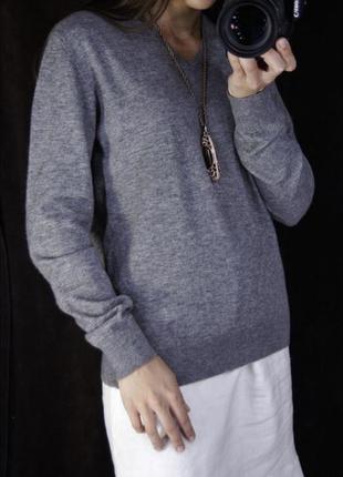 100% кашемир кашемировый шерстяной шерсть свитер джемпер пуловер оверсайз удлинённый4 фото