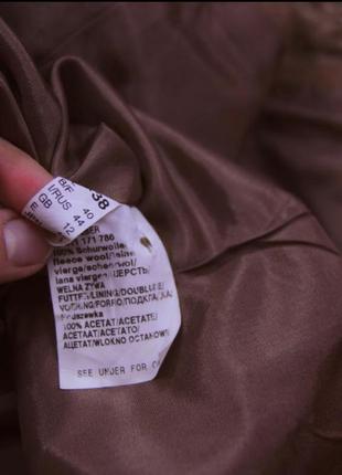 Класичний брендовий шерсть вовняний жакет бежевий піджак нюдовый оверсайз9 фото
