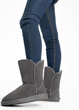 Gooce оригинал натуральные серые угги средней высоты