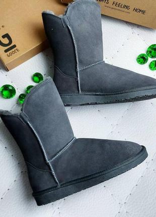 Gooce оригинал натуральные серые угги средней высоты