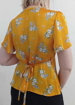 Блуза в цветочный принт, блузка3 фото