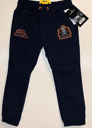 Темно-сині коттонові термоштани з підкладкою star war, німеччина, р-н 98