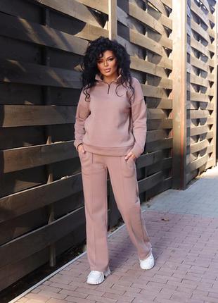 Спортивный костюм на флисе клёш. разные расцветки
