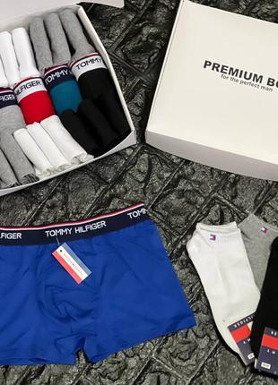 Подарунковий набір труси + шкарпетки tommy hilfiger чоловічі