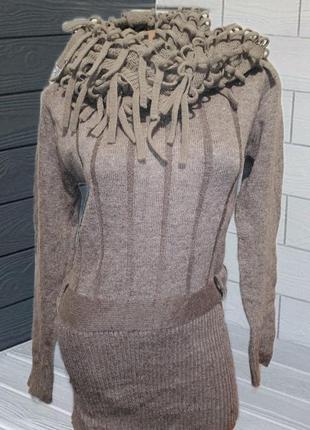 Набор свитер-туника и шарф снуд1 фото