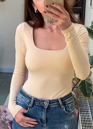 Боди с рукавом