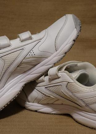 Комбинированные белые кожаные кроссовки reebok memory tech lt 40 1/2 р. ( 26,7 см.)