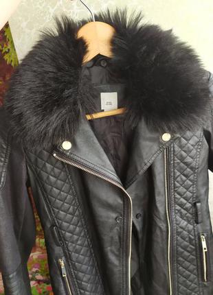 Трендовое пальто - косуха на 9-10лет рост 140 см4 фото