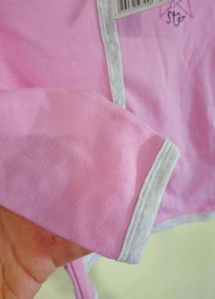 Розовая кофточка с капюшоном для девочки lupilu3 фото