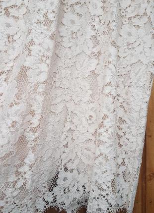 Шикарне вечірнє мереживну сукню міді h&m.8 фото