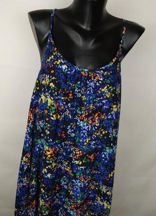 Платье сарафан новый стильный в цветочный принт marks&spencer uk 18/46/xxl2 фото