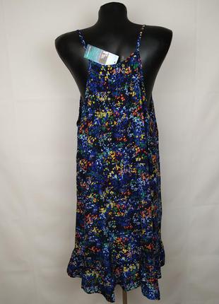 Платье сарафан новый стильный в цветочный принт marks&spencer uk 18/46/xxl5 фото