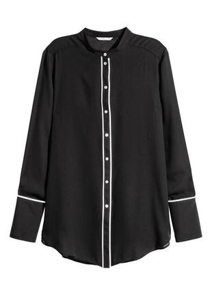 Черная блуза рубашка zara