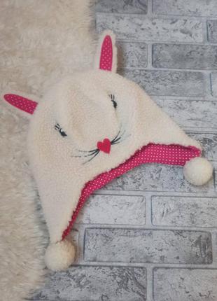 Шапка ушанка зайчик 1-2р.