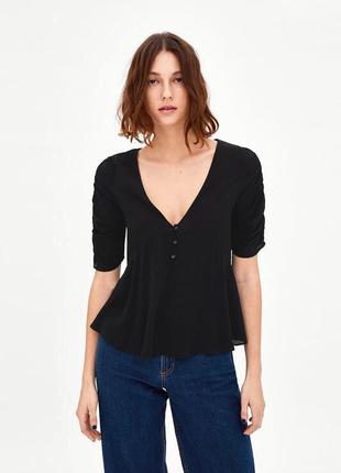 Чорна блуза zara