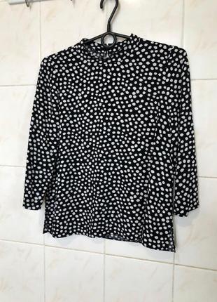 Блуза в горошек zara 4