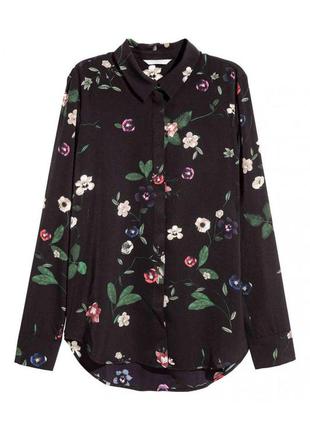 Блуза рубашка в цветочный принт zara