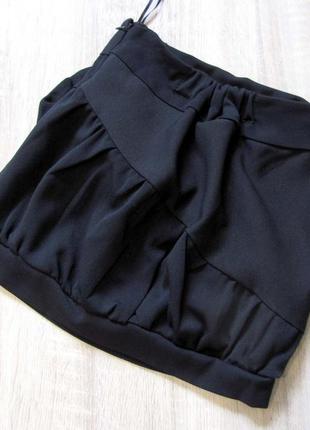Р.128,134,140,146,152  школьная форма - юбка чёрная, короткая, с бантом и складками2 фото