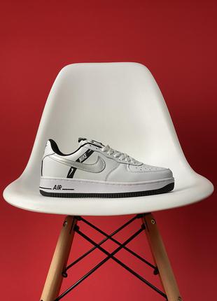 Кроссовки nike air force low white silver.