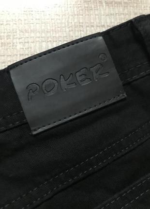 Крутые джинсовые шорты с необработанными краями, британского бренда, poker. l8 фото