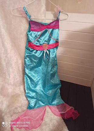 Маскарадний карнавальна сукня наряд русалочки аріель аріель 6-8 років