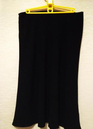 Классная стильная юбка, черного цвета, размер 46-485 фото