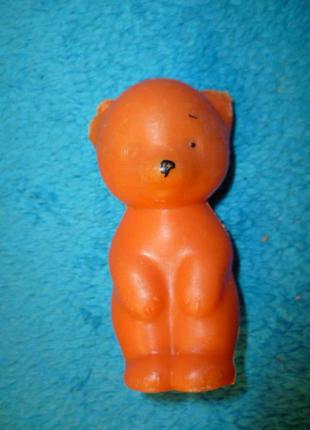 Советский медведь мишка медвежонок пластмассовая игрушка винтаж ссср1 фото