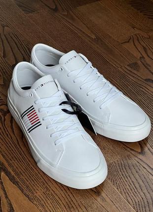 Кеди чоловічі tommy hilfiger corporate leather sneaker fwofwo2853