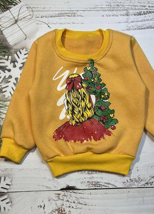 🔥🔥🔥 джемпер новорічна кофта батник на дівчинку ❤