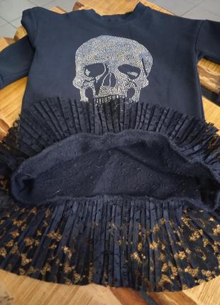 Плаття з мережевою спідницею, светр, туника7 фото