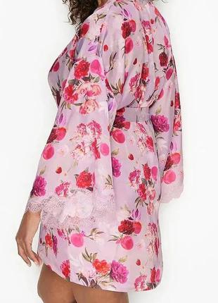 Атласний халат для дому satin robe victoria's secret3 фото