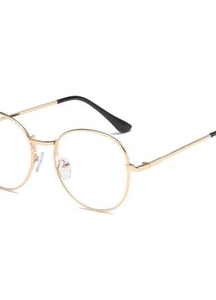 Іміджеві окуляри для комп'ютера золотисті