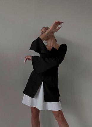 Сукня тканина - костюмка, низ спідниці коттон3 фото