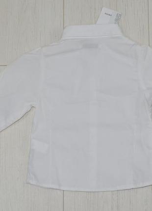 1-2 роки 92 нова натуральна сорочка блузка блуза для модниць з камінчиком reserved7 фото