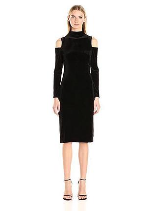 Ідеальне базове велюрове оксамитове плаття футляр t tahari розмір s