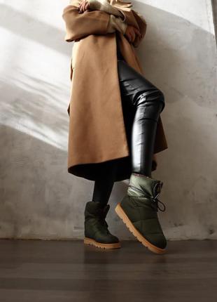 Черевики boots khaki зима2 фото