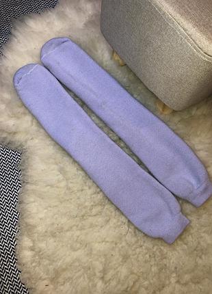 Шерстяные натуральные шерсть носки высокие гетры лавандовые