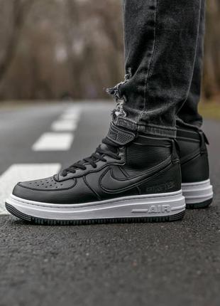 Кроссовки nike air force mid gore-tex black white