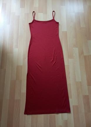 Классическое бордовое платья в пол3 фото