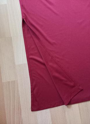 Классическое бордовое платья в пол5 фото