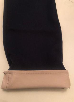 Классические брюки с вставками6 фото