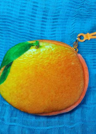 Плюшевий гаманець для монет, монетниця апельсин