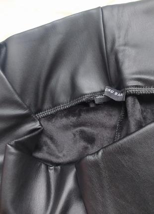 Женские кожаные лосины з высокой посадкой3 фото