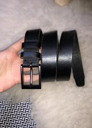 Натуральний шкіряний ремінь чоловічий грубий шкіра