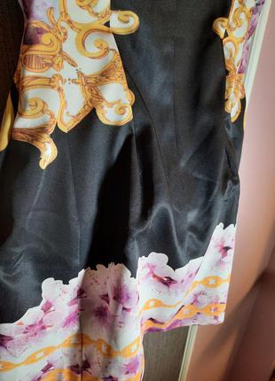 Cavalli коктейльна сукня в принт ланцюги5 фото