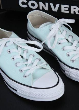 Кеда Converse CHUCK 70 HI VINTAGE WHITE GREEN Canvas Shoes Sneakers 170153C