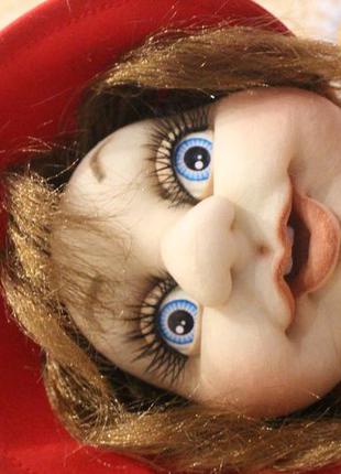 Інтер'єрна лялька - цукерниця червона шапочка9 фото