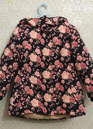 Демисезонная парка на флисе