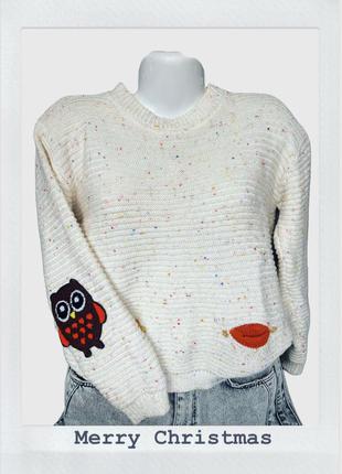 Свитшот кофта свитер пуловер совы совушка