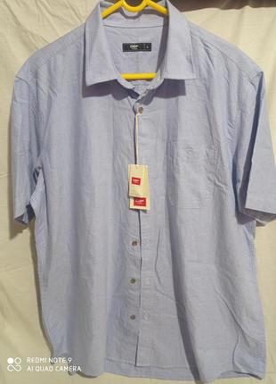 Т21. новая хлопковая рубашка cotton traders мужская хлопок с короткими рукавами